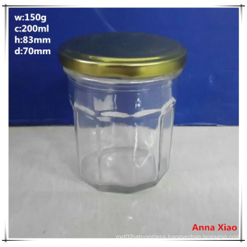 200ml Hexagonal Glass Jars on Sale